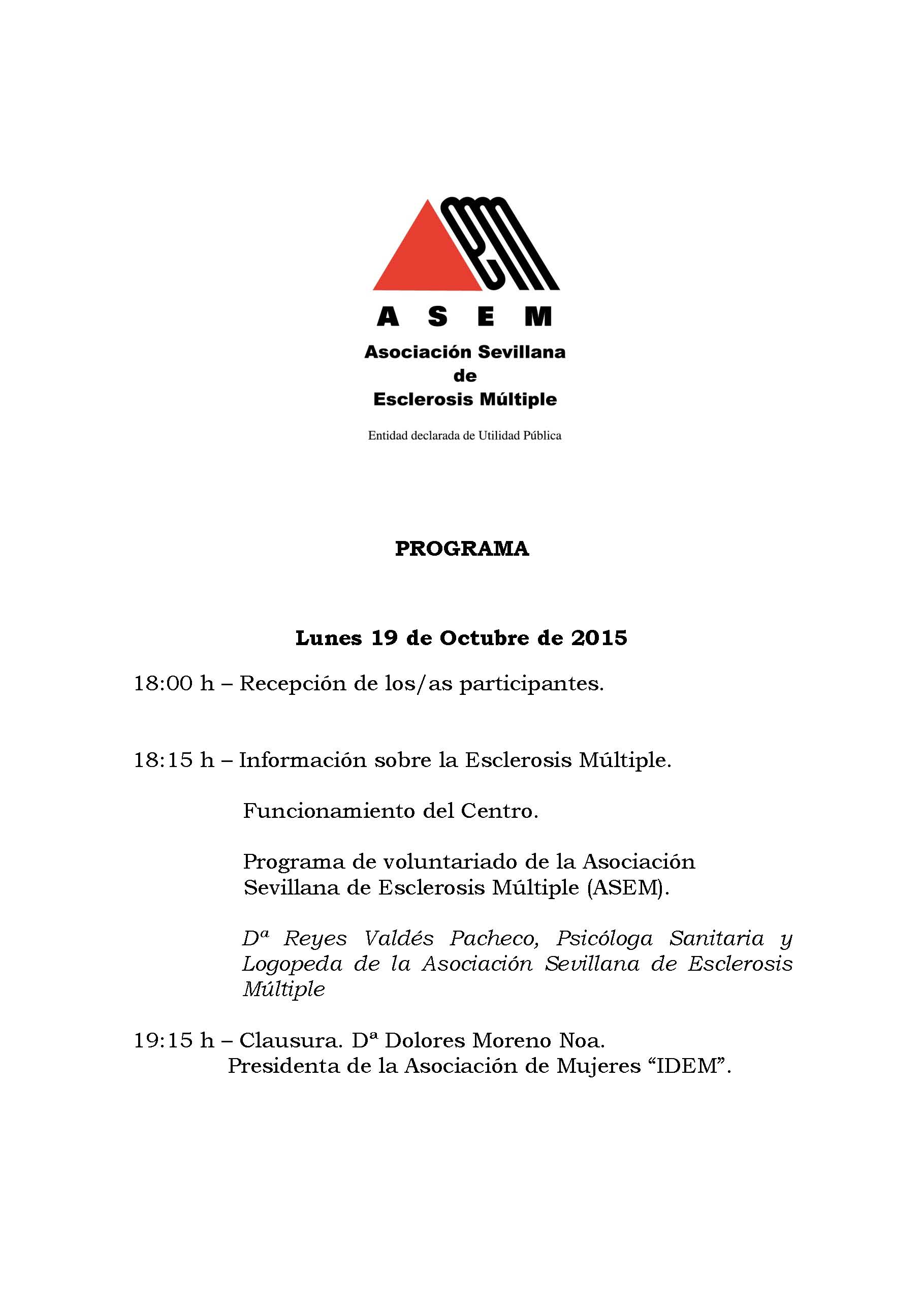 Jornada informativa voluntariado social (Brenes)